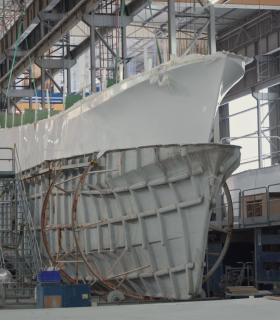 Finaliza el primer hito en la construcción del nuevo miniferri de Fred. Olsen Express · foto 2