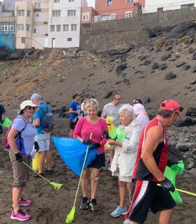 La Concejalía de Playas organiza una limpieza de choque con voluntarios en Palos y San Borondón · foto 1