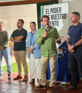 Carlos Alonso: "Lanzarote afronta importantes desafíos, algunos de ellos derivados del impacto del cambio climático, y los defenderé desde Europa" · foto 2