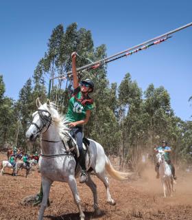Casi 40 jinetes protagonizan la II Sortija de Caballos de La Esperanza · foto 1