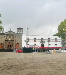 El escenario de las Fiestas del Cristo recreará el antiguo kiosco de doña Nena y la desaparecida fuente de la plaza · foto 2