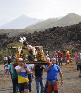 Conmemoración de los 115 años del Chinyero con la rogativa del Santísimo Cristo del Valle · foto 5