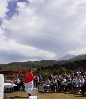 Conmemoración de los 115 años del Chinyero con la rogativa del Santísimo Cristo del Valle · foto 1