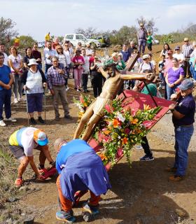 Conmemoración de los 115 años del Chinyero con la rogativa del Santísimo Cristo del Valle · foto 3