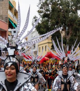 El Gran Coso Apoteosis del Carnaval llenó de color y ritmo las calles del casco histórico de Granadilla de Abona · foto 2