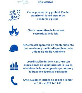 El Cabildo activa el Plan de Emergencias Insular ante la alerta por vientos · foto 1