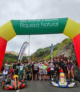 San Andrés y Sauces se estrena con éxito rotundo en el programa de la Escuela de Karting La Palma · foto 4
