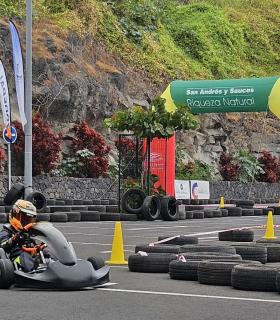 San Andrés y Sauces se estrena con éxito rotundo en el programa de la Escuela de Karting La Palma · foto 2
