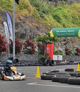 San Andrés y Sauces se estrena con éxito rotundo en el programa de la Escuela de Karting La Palma · foto 5