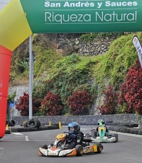 San Andrés y Sauces se estrena con éxito rotundo en el programa de la Escuela de Karting La Palma · foto 3
