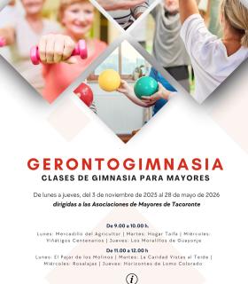 La Concejalía de Mayores inicia en noviembre clases gratuitas de gimnasia en ocho asociaciones de Tacoronte · foto 1