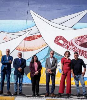 El mural público más grande de Canarias está en Candelaria y lo firma el artista Pepe Dámaso · foto 2