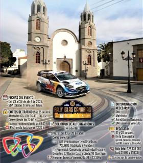 Deportes habilita canales para solicitar autorizaciones de acceso durante el Rally Islas Canarias 2026 · foto 1