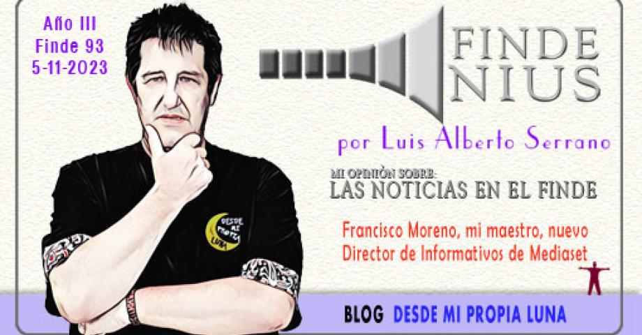 Francisco Moreno, mi maestro, nuevo director de informativos de Mediaset