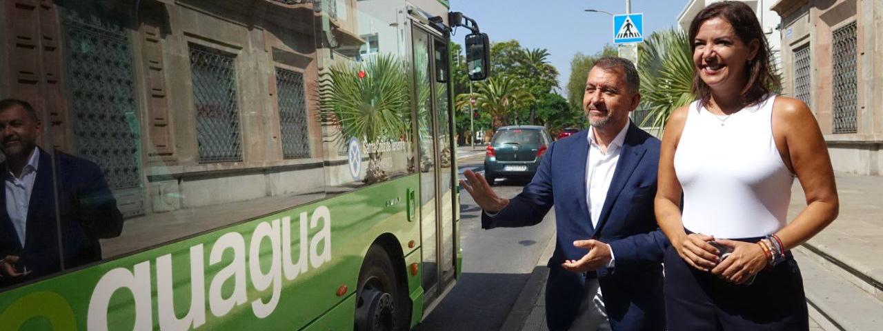 Santa Cruz comprueba el funcionamiento de las nuevas guaguas urbanas 100% el&eacute;ctricas