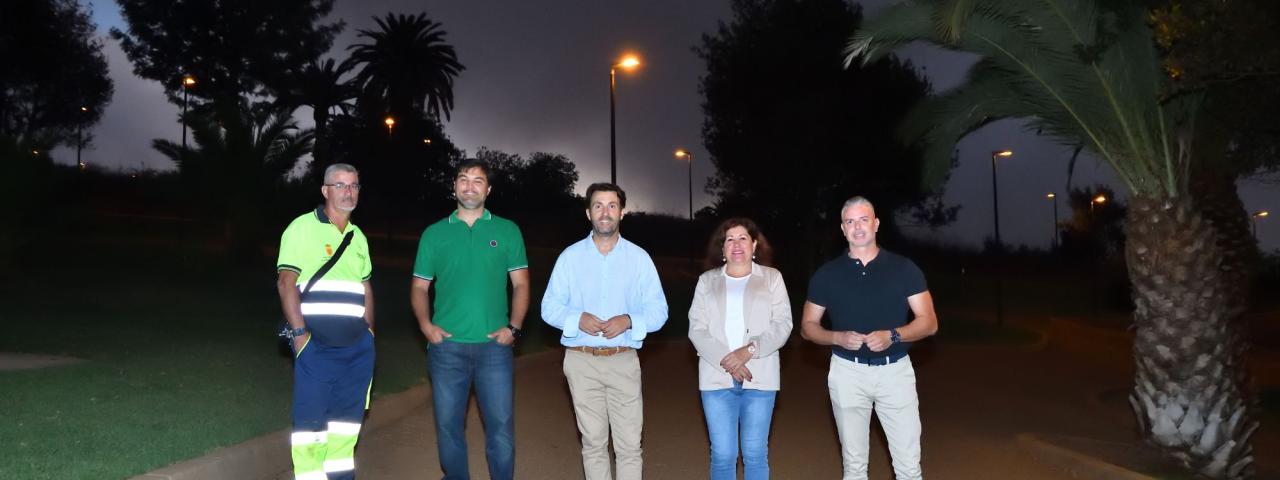El parque urbano Hoya Machado estrena alumbrado p&uacute;blico