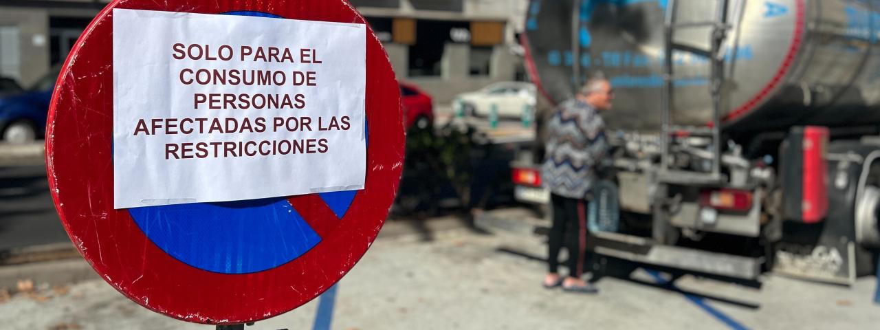 Salud P&uacute;blica recomienda restringir el uso del agua del grifo en diferentes puntos de Santa &Uacute;rsula