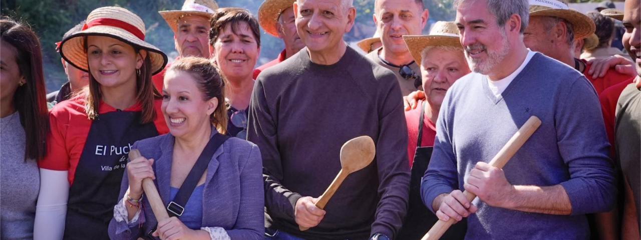 Fernando Clavijo participa en el Puchero de La Florida, en La Orotava