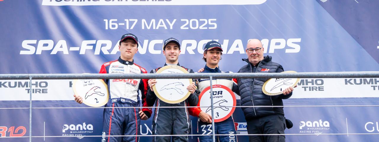 Santi Concepci&oacute;n Jr. sube al p&oacute;dium en el m&iacute;tico circuito de spa francorchamps en B&eacute;lgica