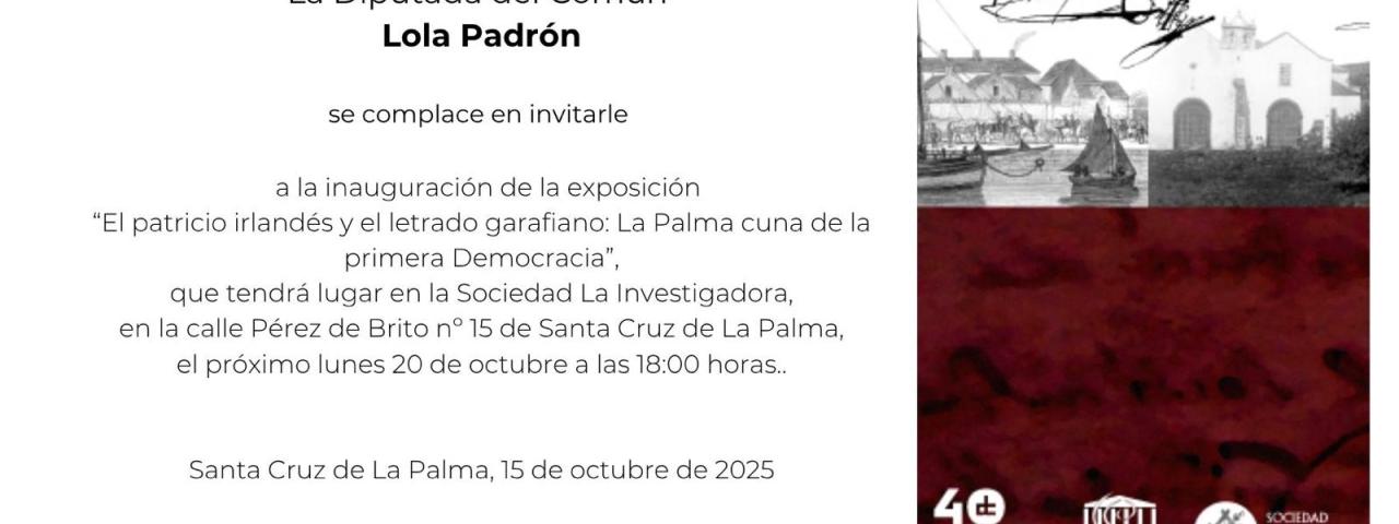 La Diputaci&oacute;n del Com&uacute;n contin&uacute;a con sus actos por el 40 Aniversario en La Palma