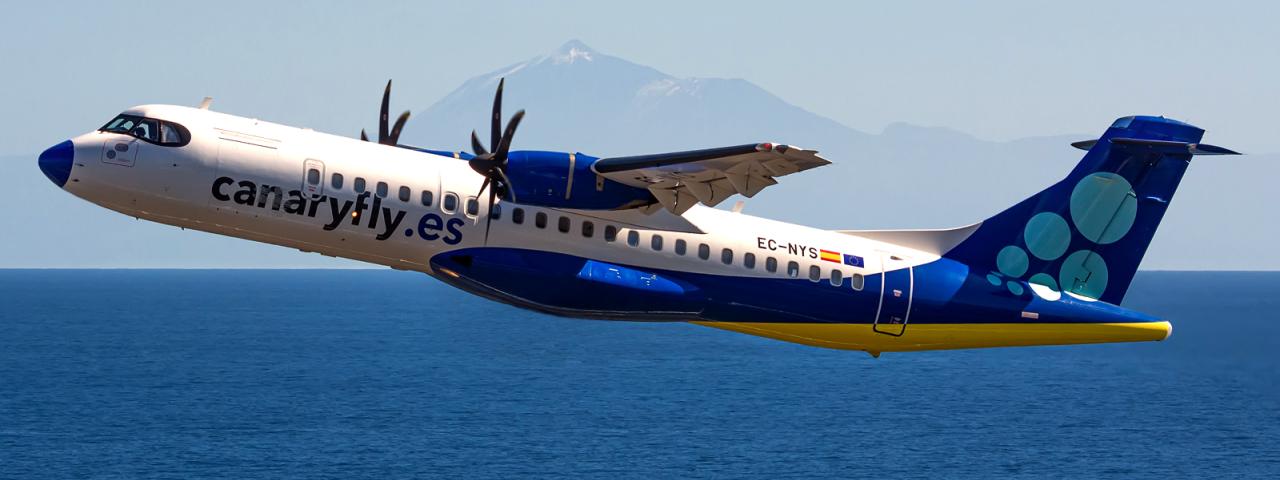 Canaryfly estrena el servicio de venta a bordo en sus rutas desde Tenerife