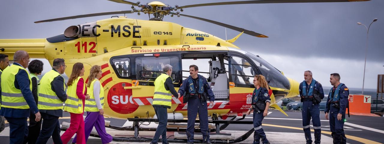 El Gobierno presenta el nuevo servicio de helicópteros medicalizados del SUC con una inversión de 39 millones de euros