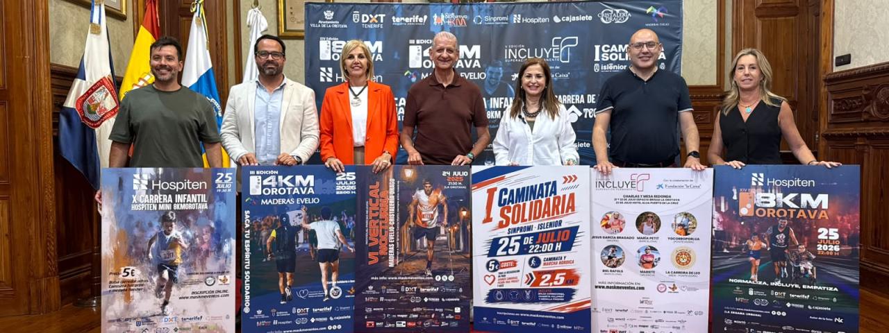 La Hospiten 8KM Orotava convierte a la Villa en referente del deporte inclusivo