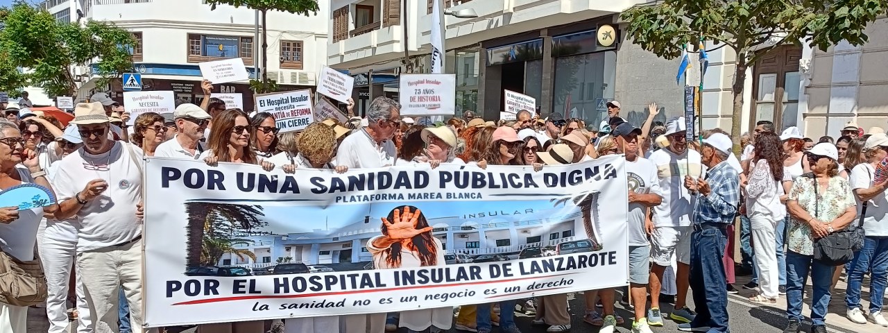 Representantes de los trabajadores del Hospital Insular de Lanzarote participaron en la Comisión de Sanidad del Parlamento de Canarias